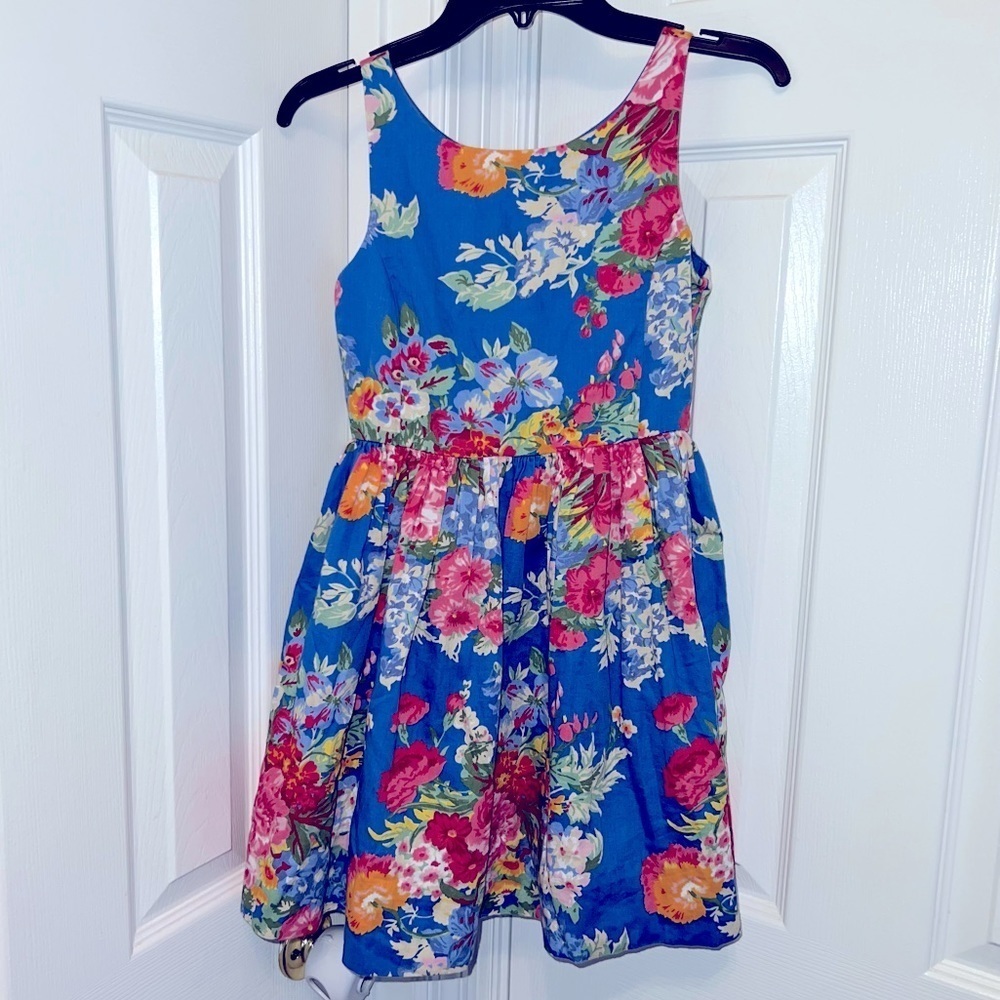 Gorgeous, Ralph Lauren Girl’s Sleeveless, Floral Party Dress.